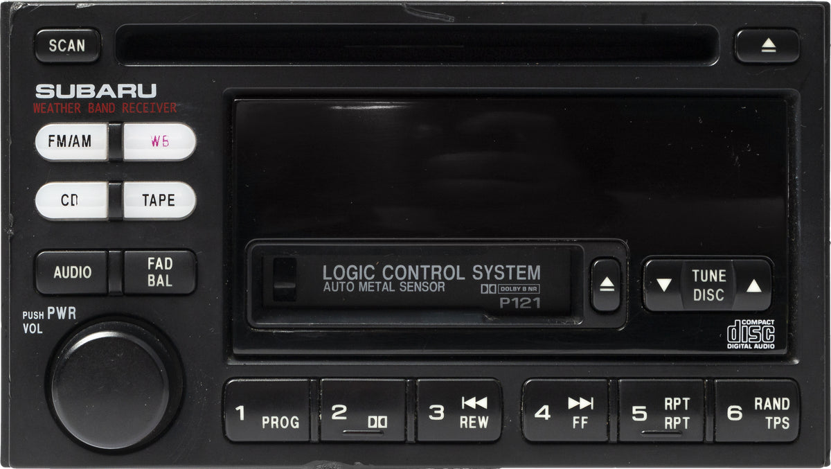 2000-2002 Subaru Legacy AM FM Radio Single Disc CD Cassette