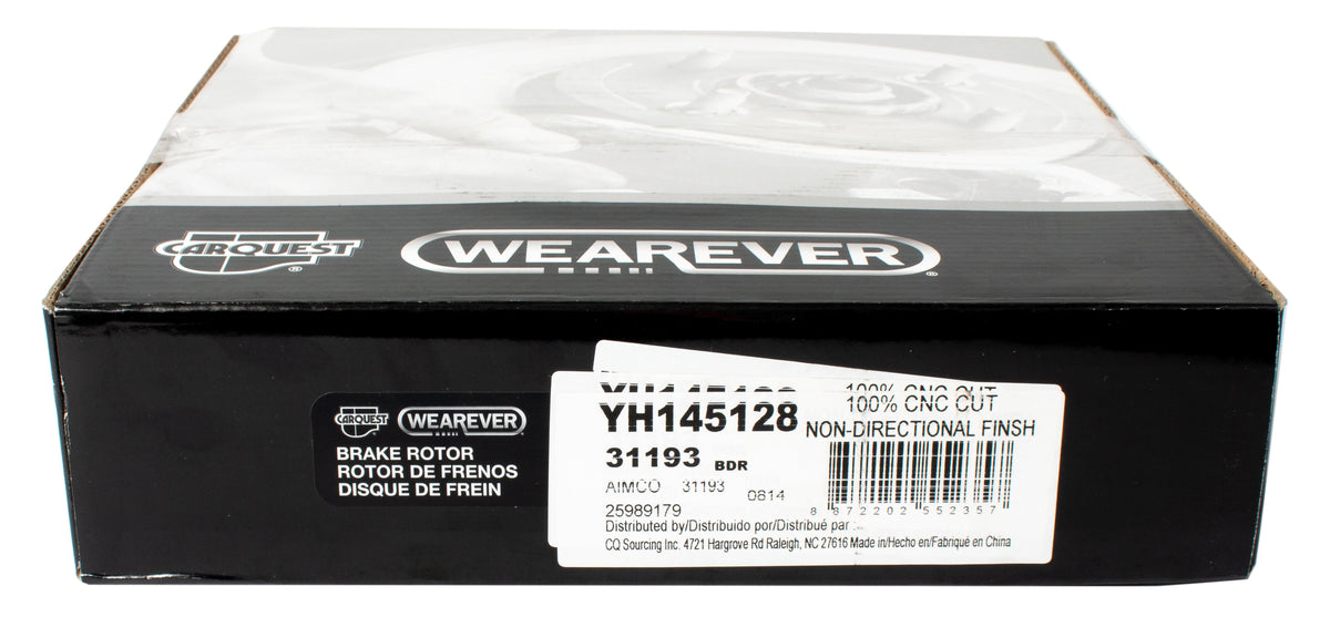 Carquest Wearever Premium Replacement Brake Rotor 2.5in 1EA Part Numbe