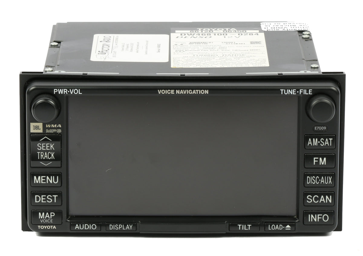 2007-08 Toyota Solara Radio AM FM 4 CD Navigation - Part 86120