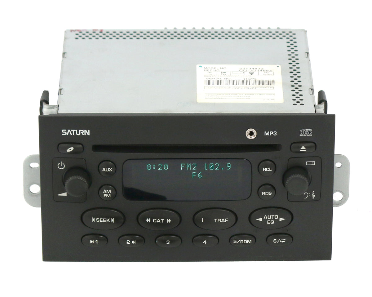 Saturn 2004 Ion Vue Radio AM FM mp3 CD Receiver Aux Input Upgrade 2272