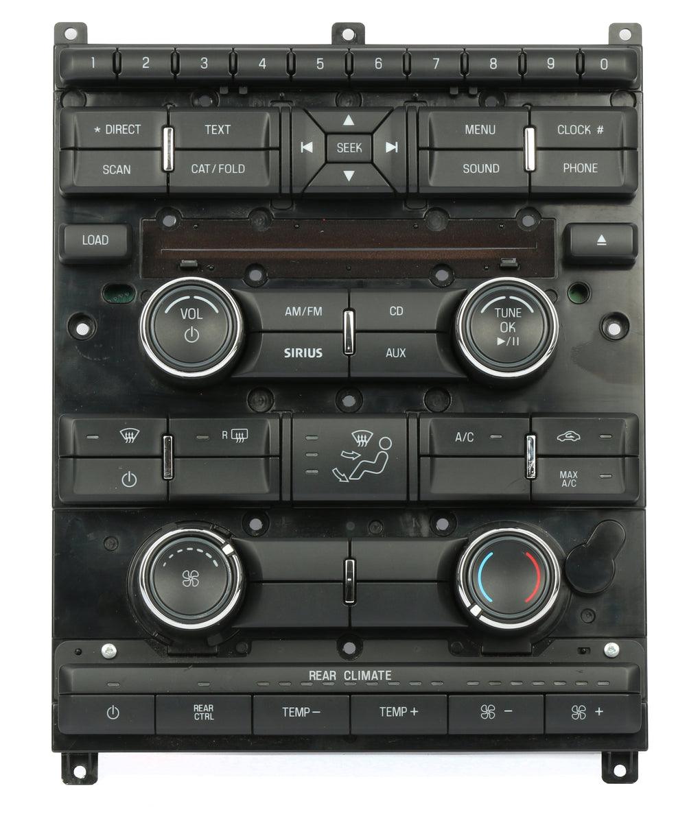 2009 Ford Flex Audio Temperature Single Zone Control Panel Part