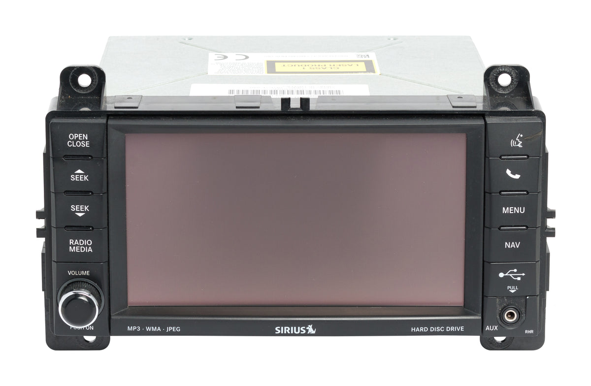 2012 Jeep Grand Cherokee AM FM CD Player with DVD Aux P68089010AD