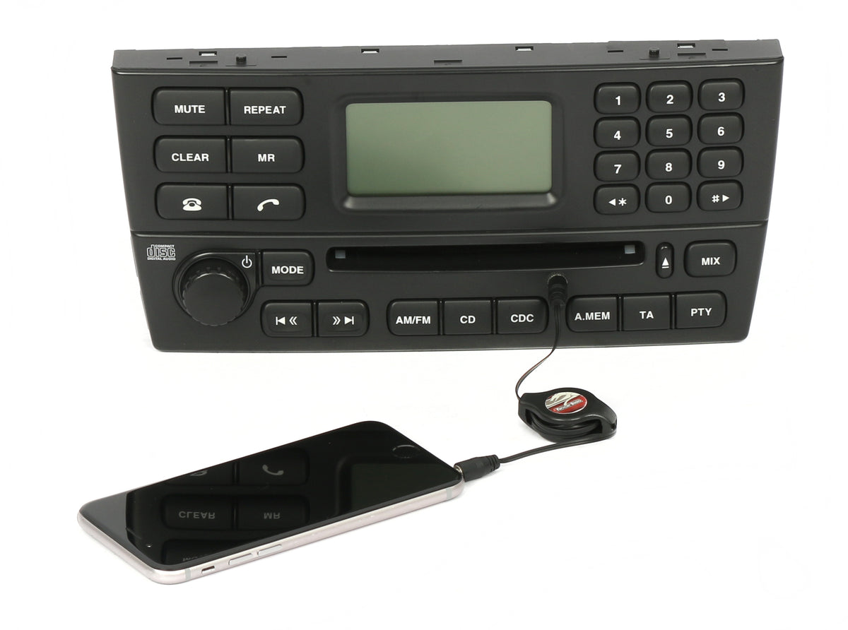 Jaguar 2002-03 X-Type Radio AM FM Single CD Player w Phone & Aux