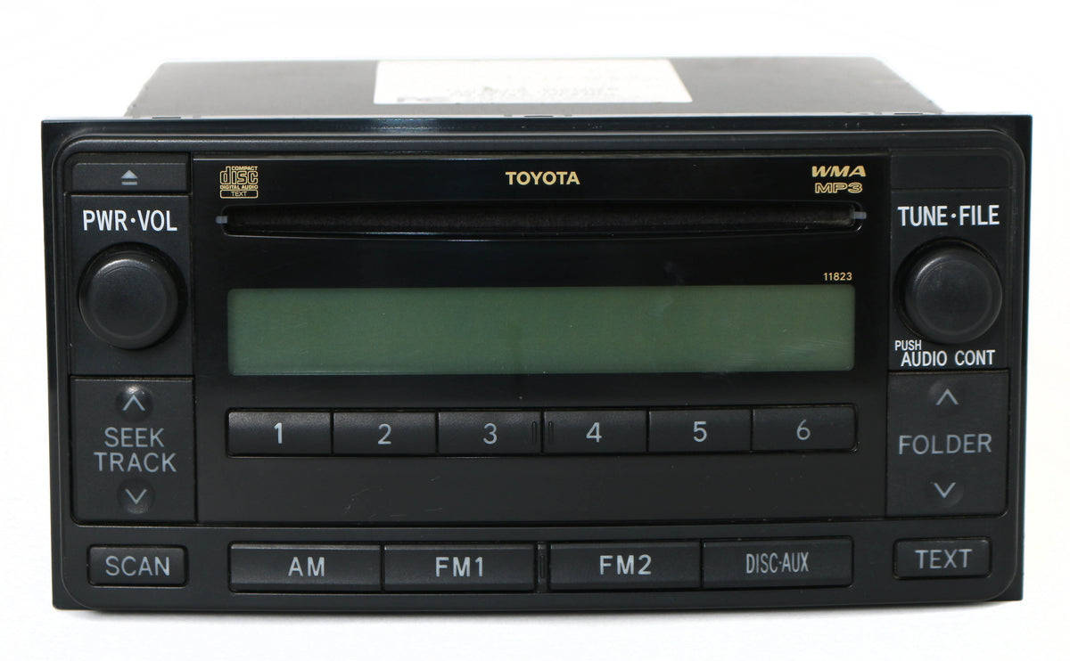 状態未確認　ステレオ TOYOTA National 86120-17020 2008-2009 Toyota 4 Runner Radio AM FM mp3 CD Option Code 11823
