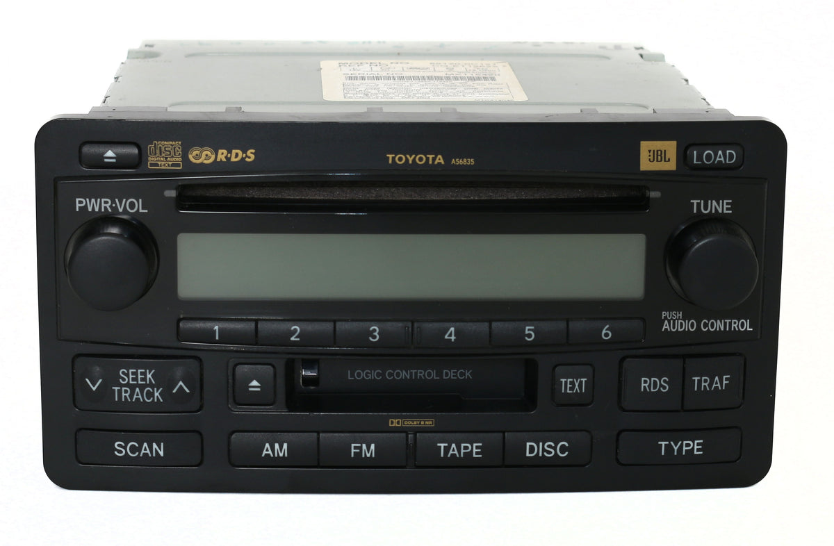 2003-2004 Toyota Sequoia AM FM CD Player Cassette A56835 86120