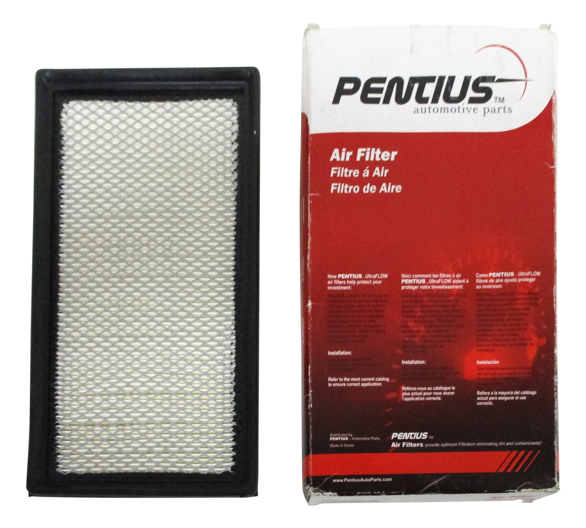 Pentius UltraFlow Engine Air Filter – Fits Nissan – Replaces 16546-JK20A – Direct Fit