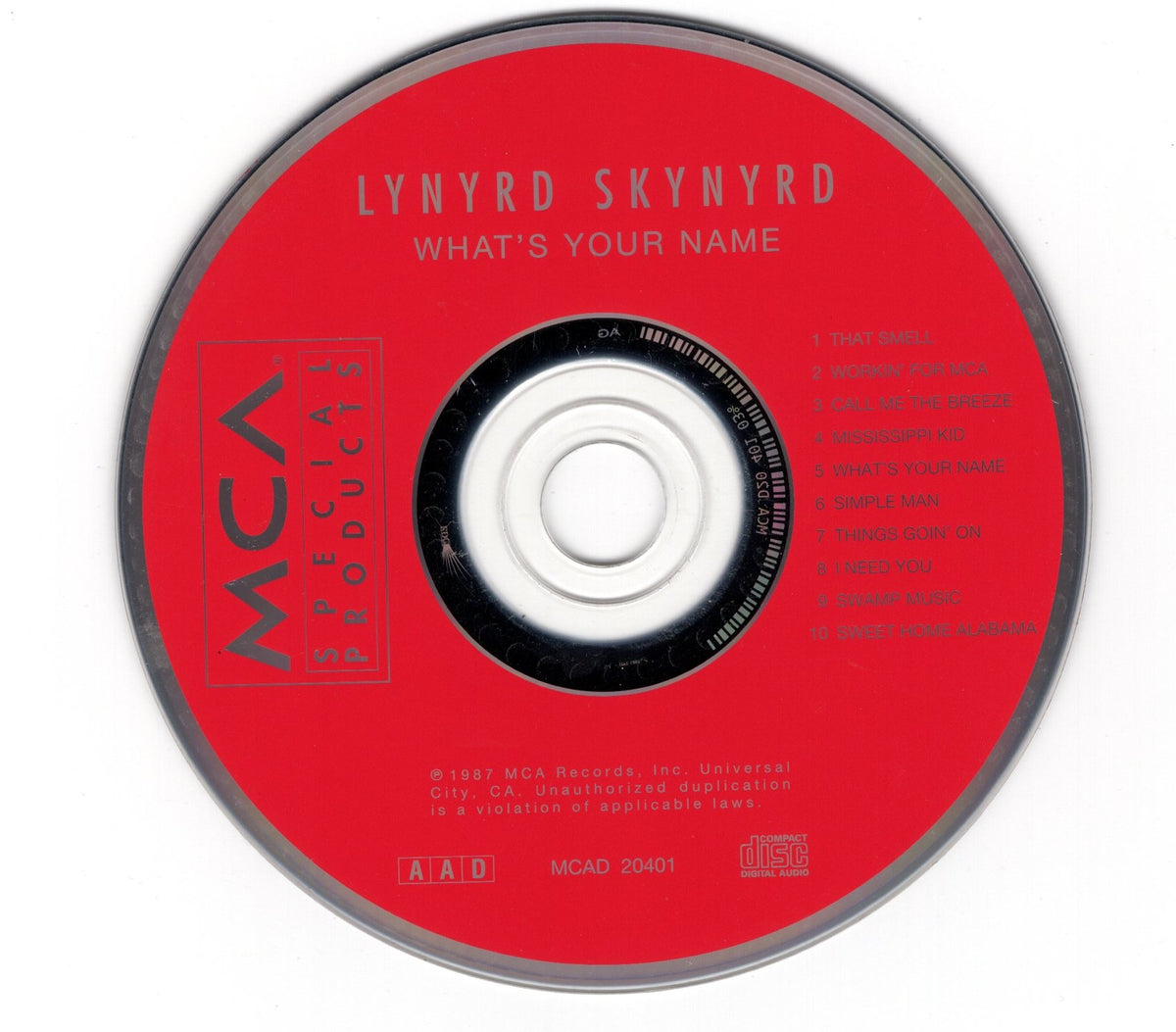 MD】Lynyrd Skynyrd【見本盤】【コレクターアイテム】 MD】Lynyrd