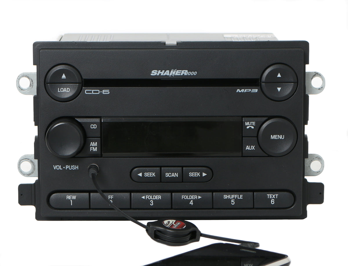 0506 Ford Mustang Shaker 1000 AM FM Radio 6 Disc CD w Aux Input 6R3T