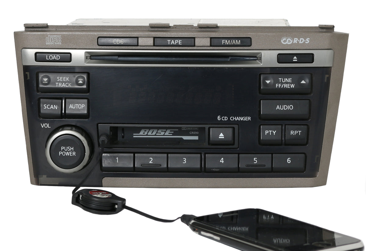 20022004 Infiniti I35 Bose Radio AM FM 6 Disc CD CS w Aux Input 2451D