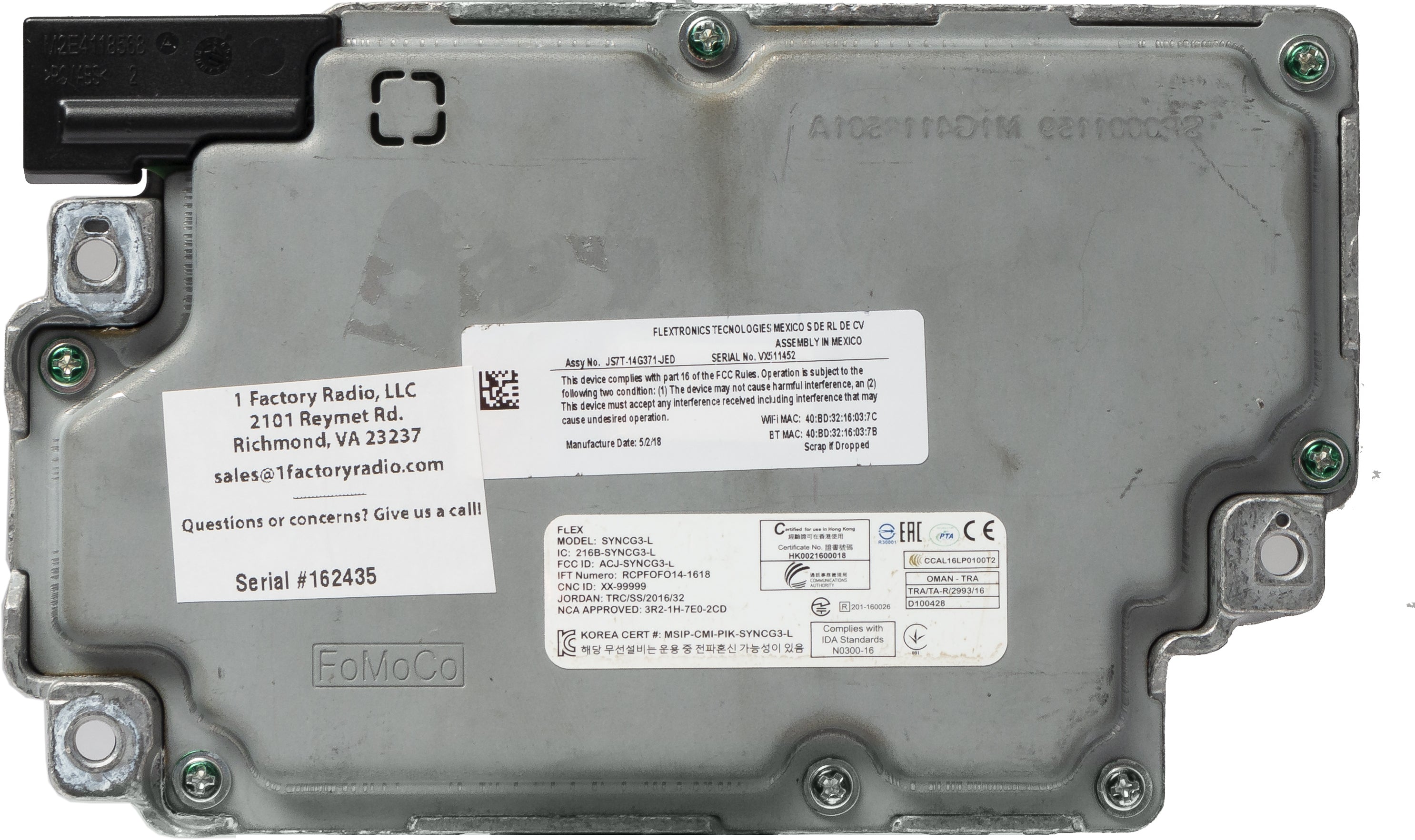 2018-2020 Ford F-150 Communication SYNC Module Voice Recognition JS7T ...