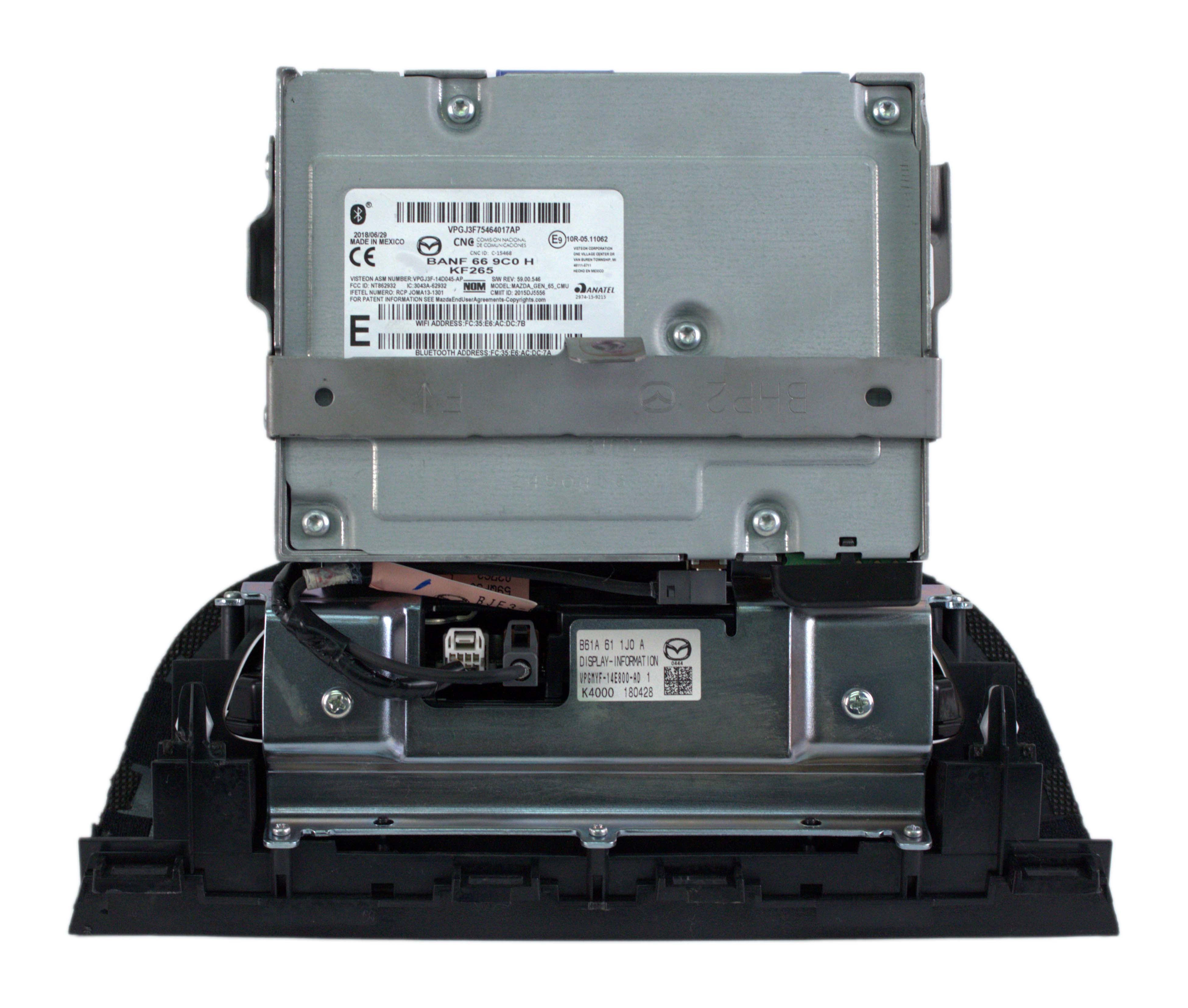 2017-2018 Mazda 3 Vehicle Infotainment 7 Inch Touchscreen Part