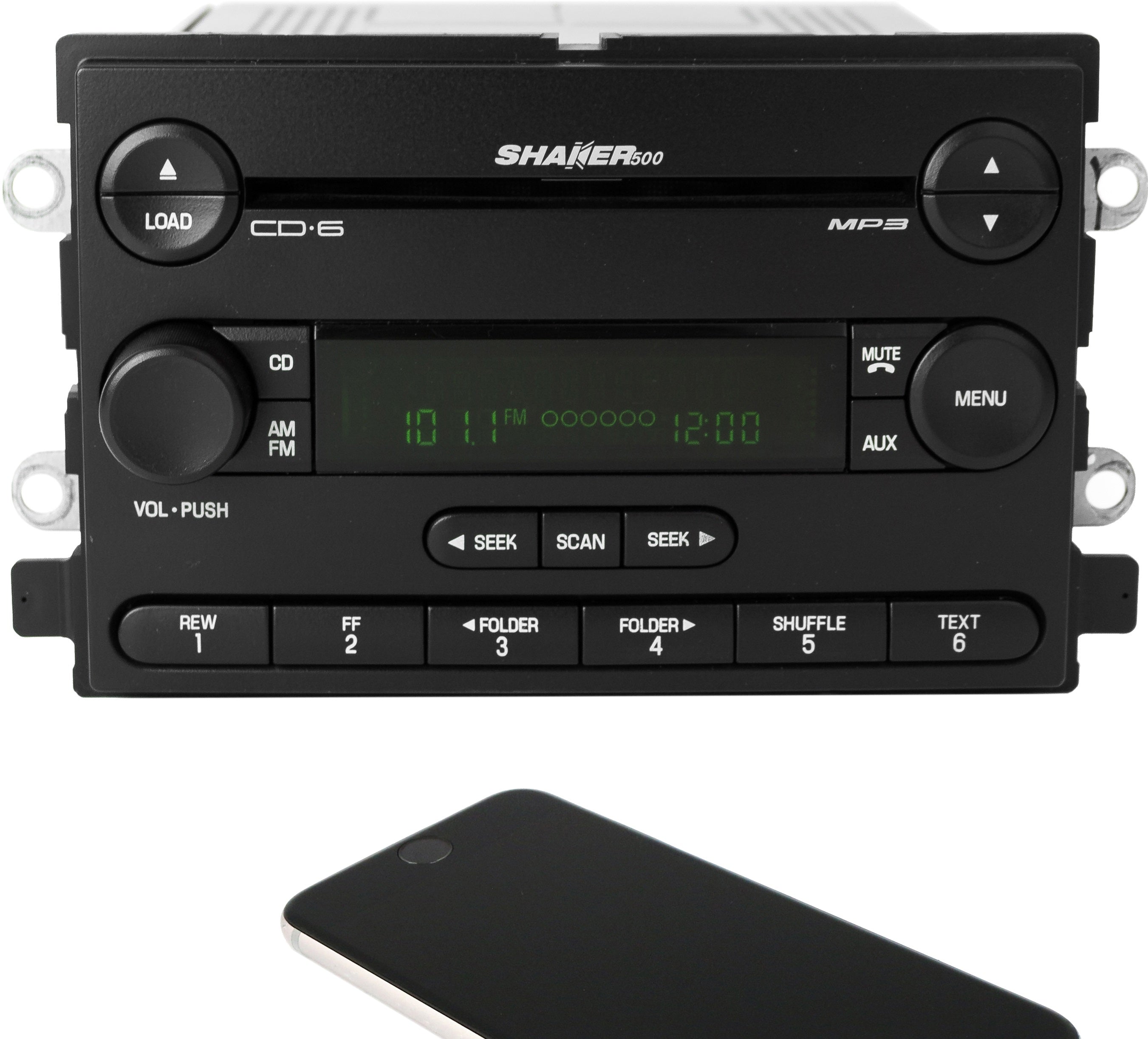 2005-06 Ford Mustang AM FM Radio 6 Disc CD Player w Bluetooth 5R3T-18C ...
