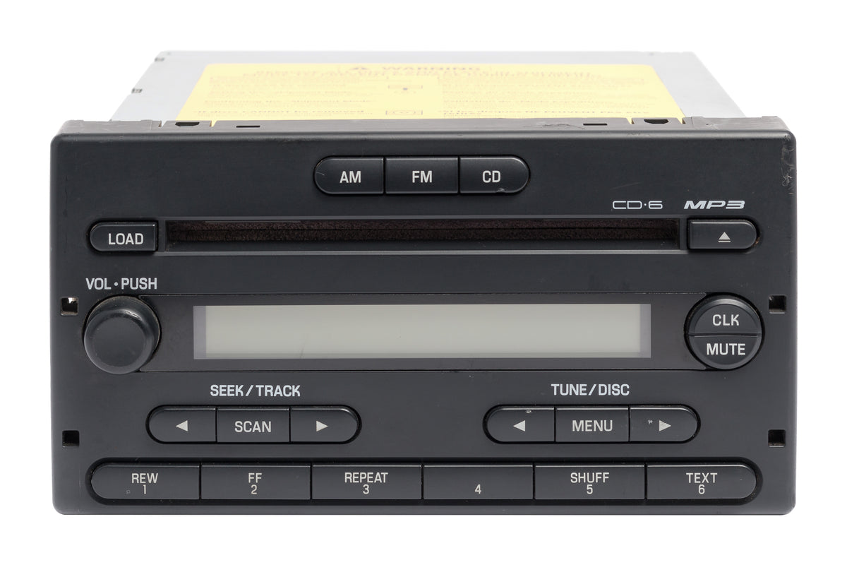2004 Ford Ranger AM FM Radio Receiver 6 Disc CD MP3 Player Model ID 4L ...