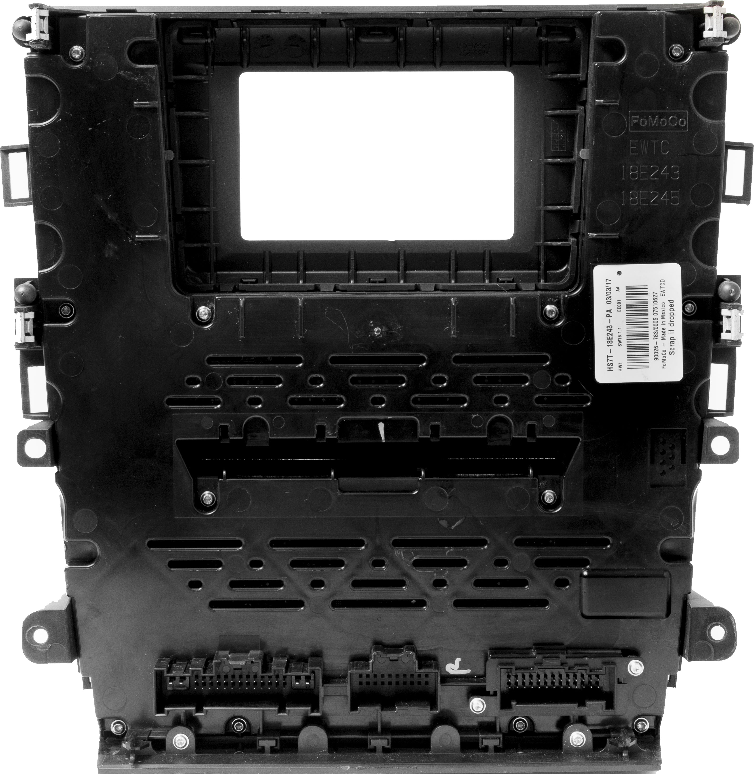 2017-2018 Ford Fusion Multimedia Navigation Climate Control Panel HS7T ...