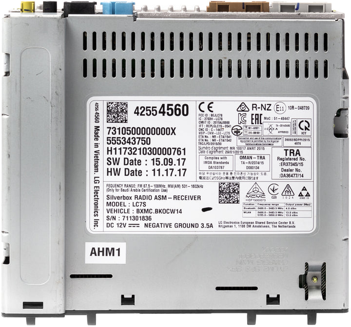 2017-2018 Chevrolet Spark MyLink AM FM Satellite Radio