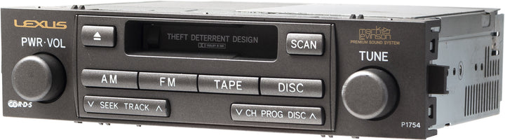 2005-2006 Lexus GX470 AM FM Radio Cassette Player Part ID 86120