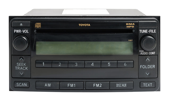 2007-10 Toyota FJ Cruiser AM FM Receiver With Single-Disc CD