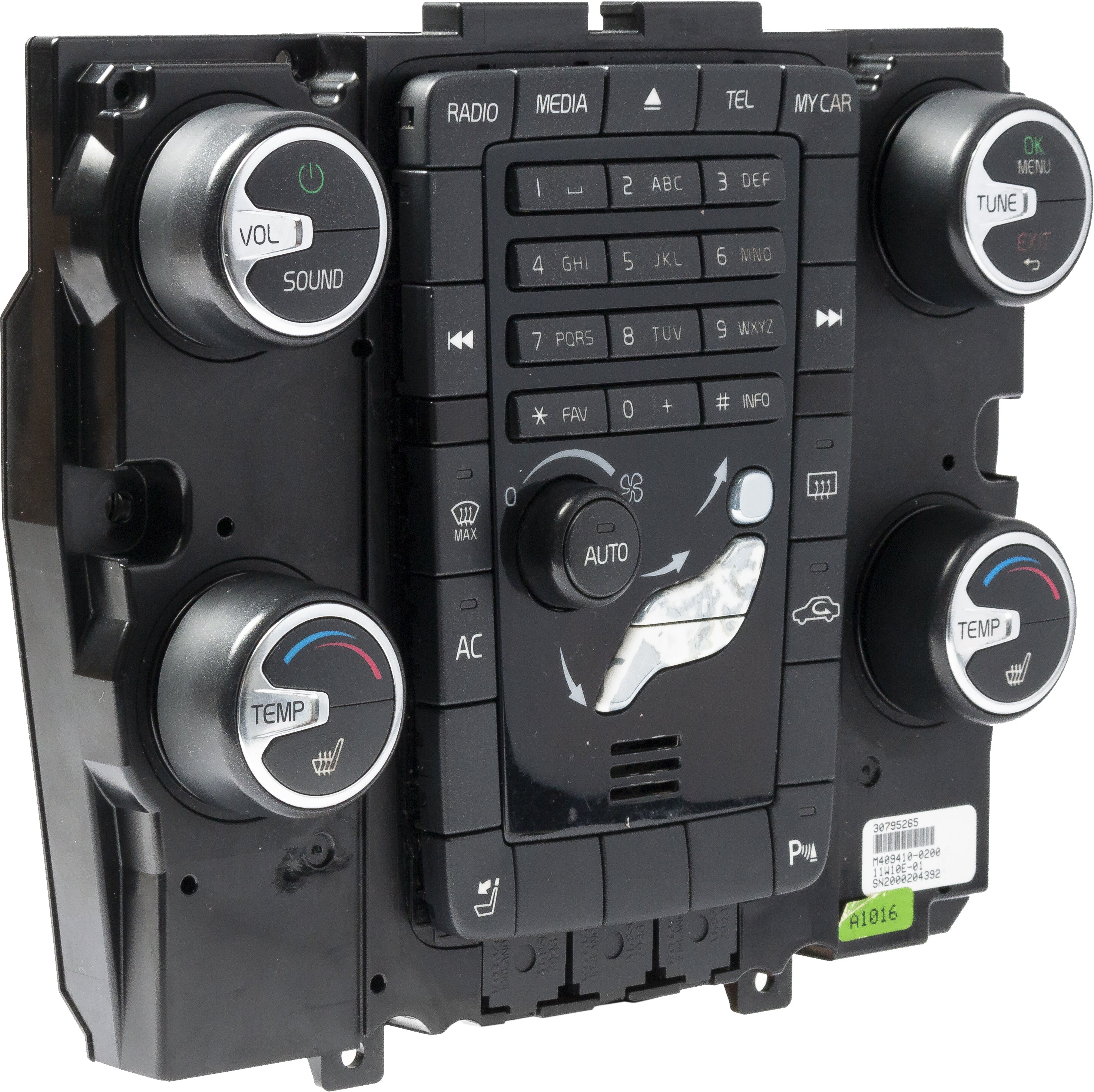 31455683 2011-2013 Volvo 60 Series Center Dash Temperature Climate Control Pane ...
