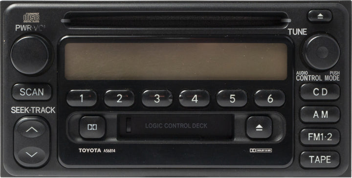 2000-2003 Toyota Highlander AM FM CD Cassette Radio 86120-2B680