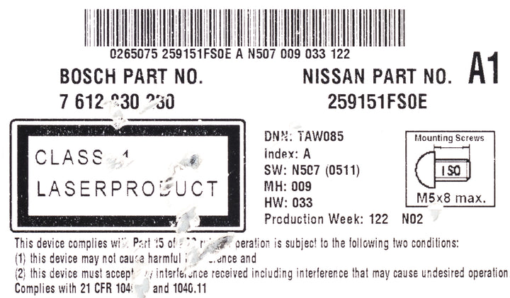 2012-14 Nissan Cube AM FM Radio CD Navigation 5