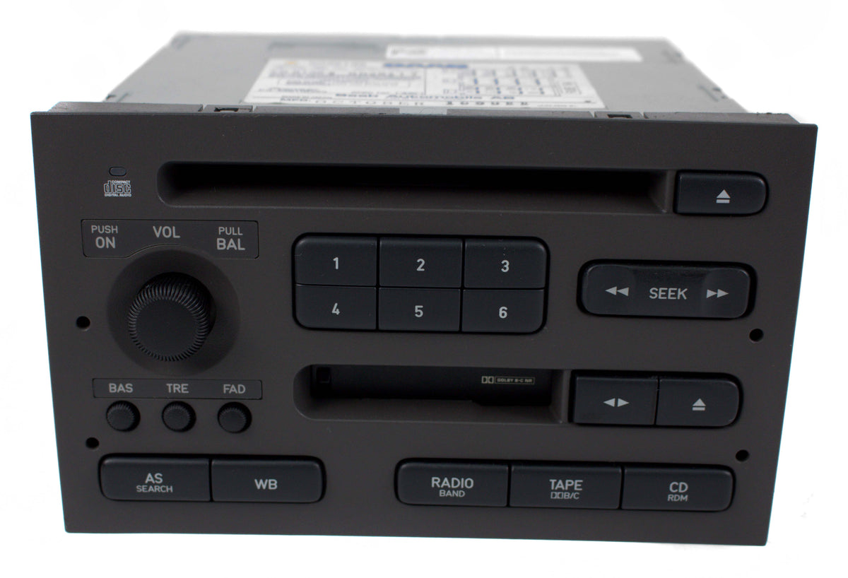 1999-2005 Saab 9-5 AMFM Radio Single Disc CD Cassette Player Part Numb ...