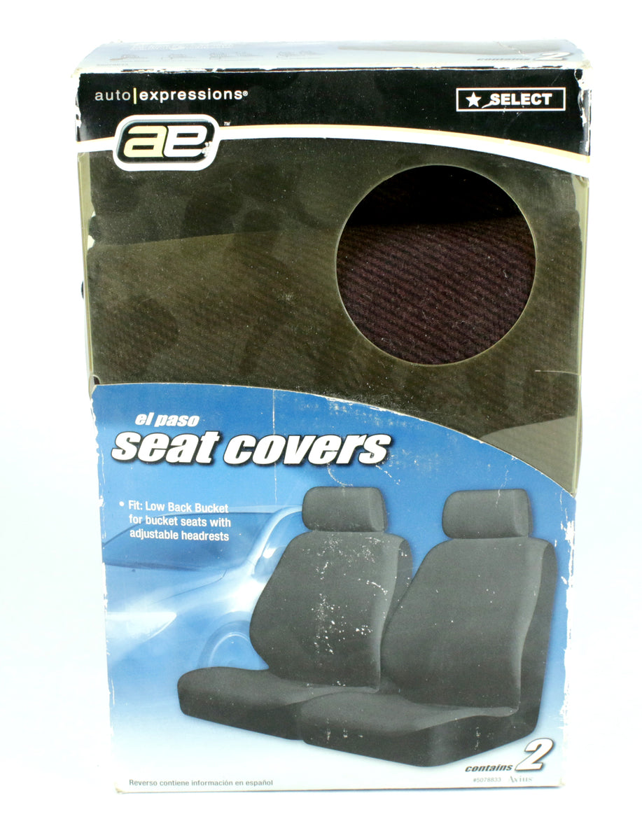 Auto Expressions El Paso Seat Covers Fits Low Back Bucket Seats 2ct Pa ...
