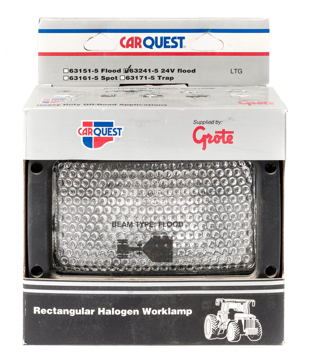 Halogen Floodlight Rectangular Carquest Rectangular Halogen Worklamp Beam Flood Style 24V Farm Equpme ...