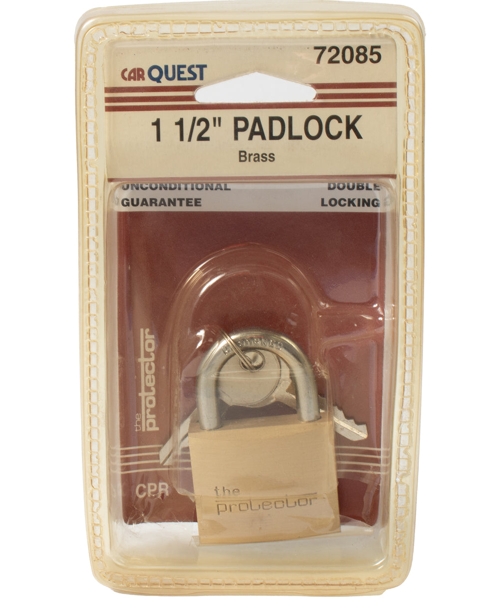 Carquest The Protector Security Pad Lock 2 Keys 1-1/2 In Brass Part Nu ...