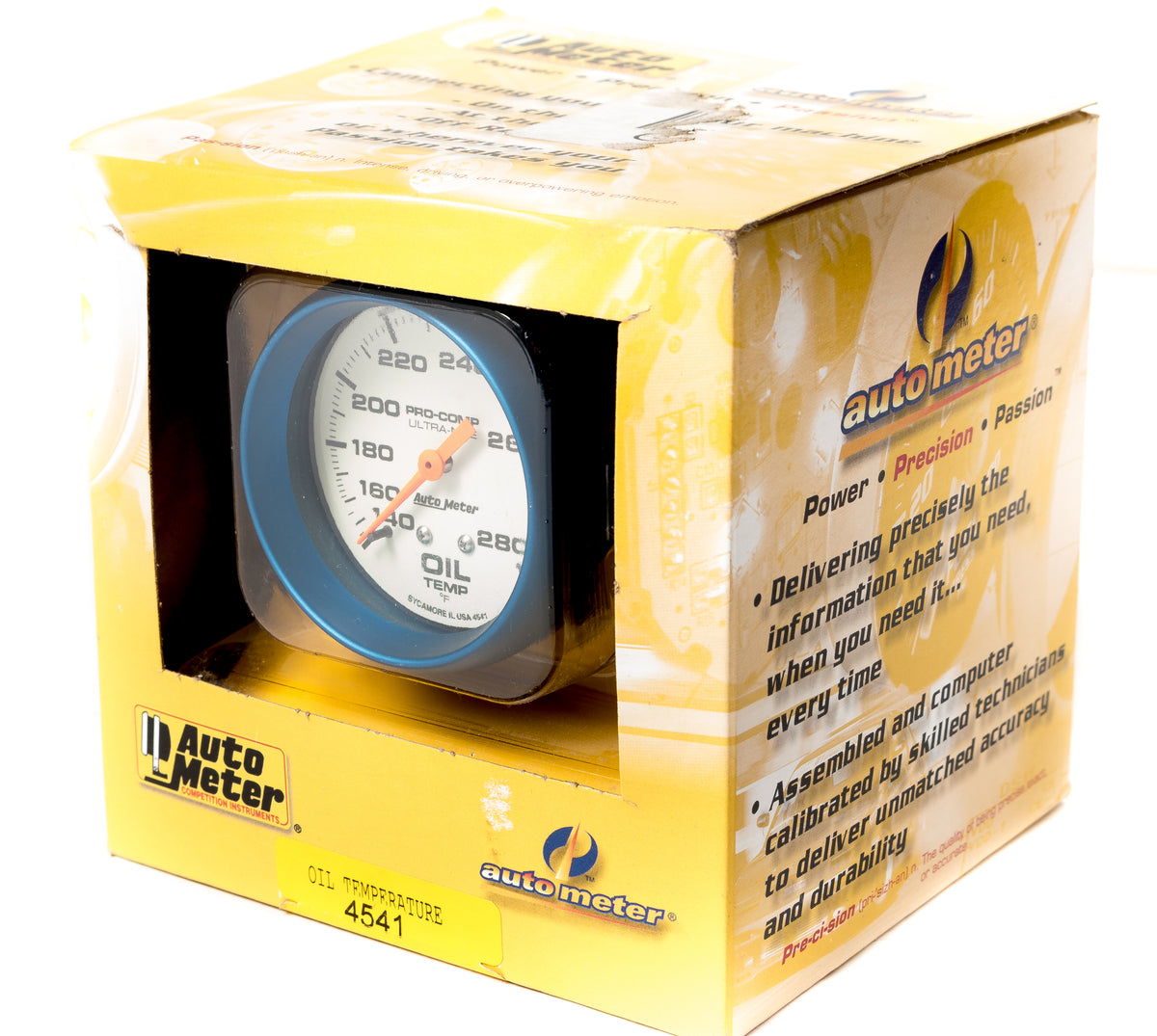 Auto Meter Competition Instruments Ultra-Nite Oil Temperature Gauge Pa ...