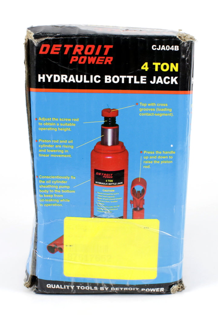 Detroit Power 4 Ton Hydraulic Bottle Jack Kit Collapsible Jack