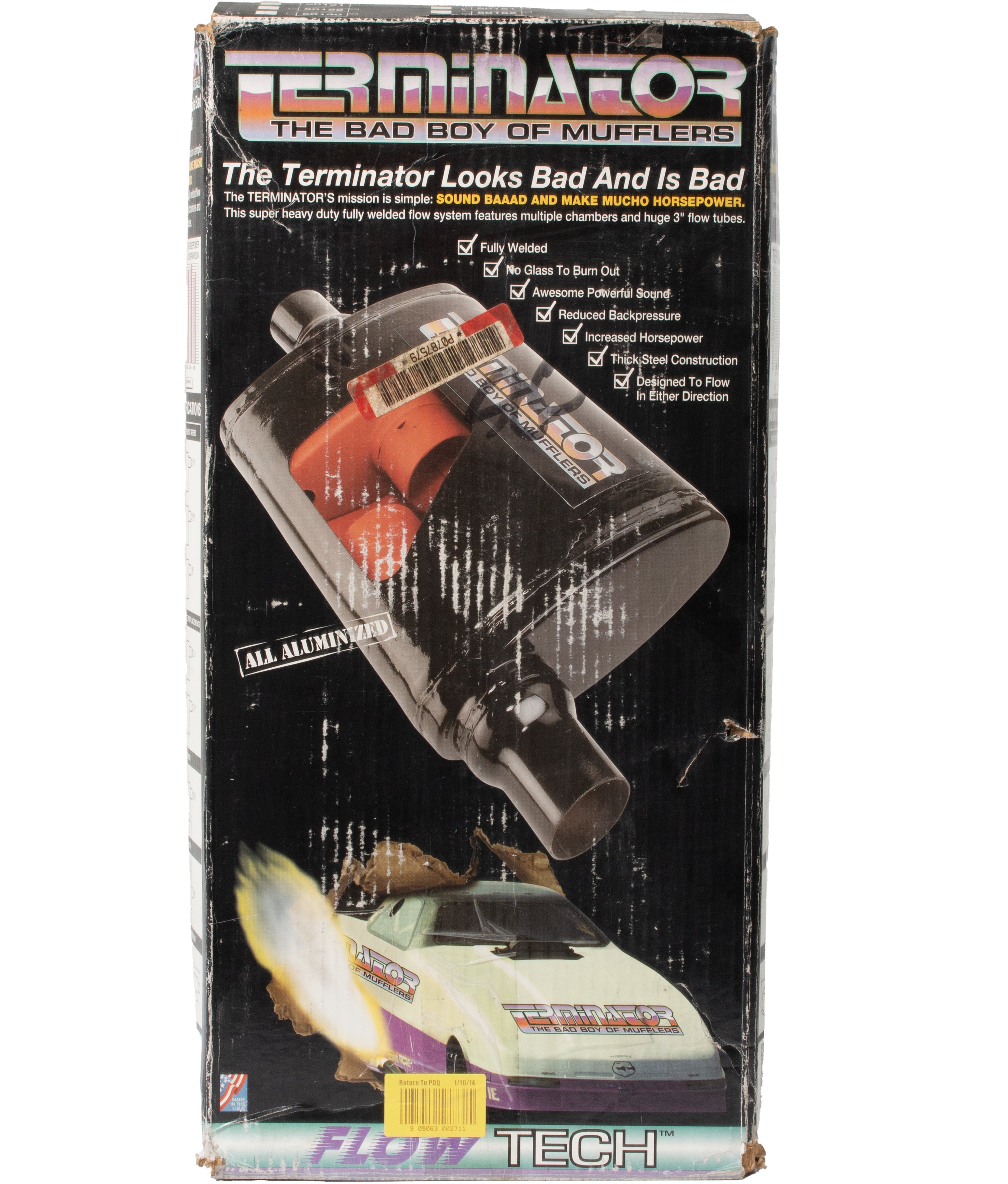 Inside Flowtech Raptor Muffler Flow Flowtech Muffler Terminator Fully Welded Flow System Huge 3