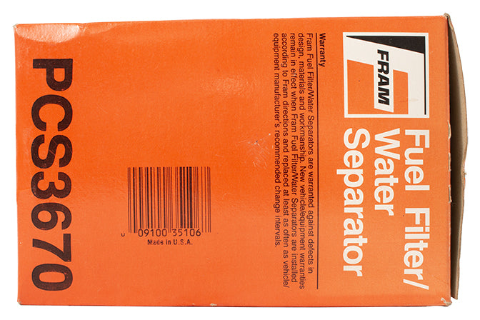 FRAM Fuel Filter/Water Separator Fits 84 Ford Tempo Mercury Topaz