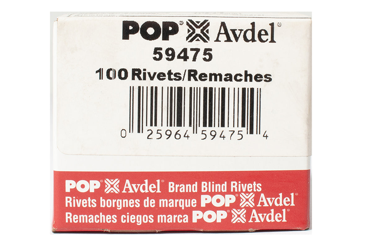 Pop Avdel Aluminum Rivet 100 Pcs 1/8