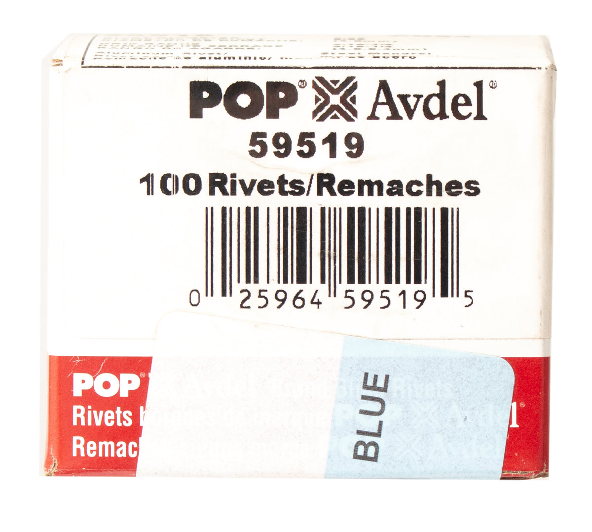 POP Avdel 59519 Blind Aluminum Rivet 5/32" Diameter 3/16"1/4" Grip Ra