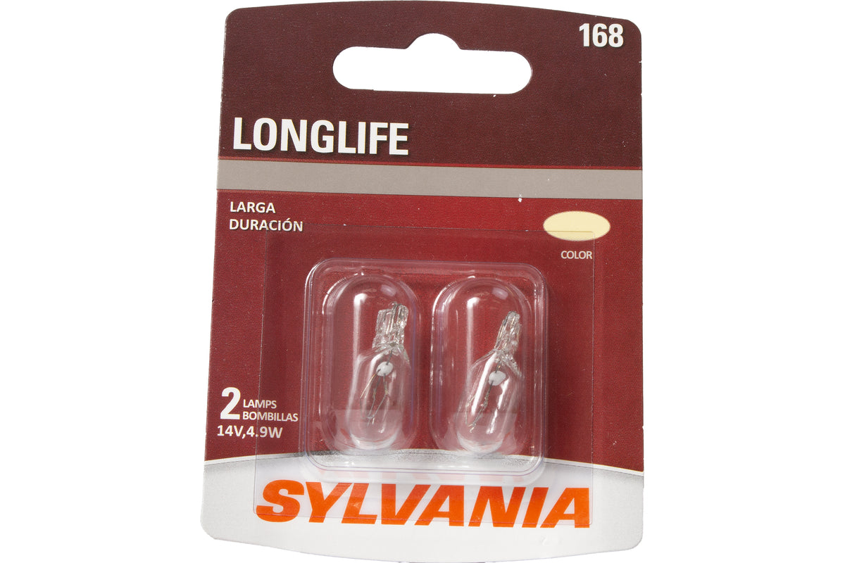 Sylvania Longlife Mini Bulb 168 Fits 1968-2023 Acura Chrysler Kia Part ...