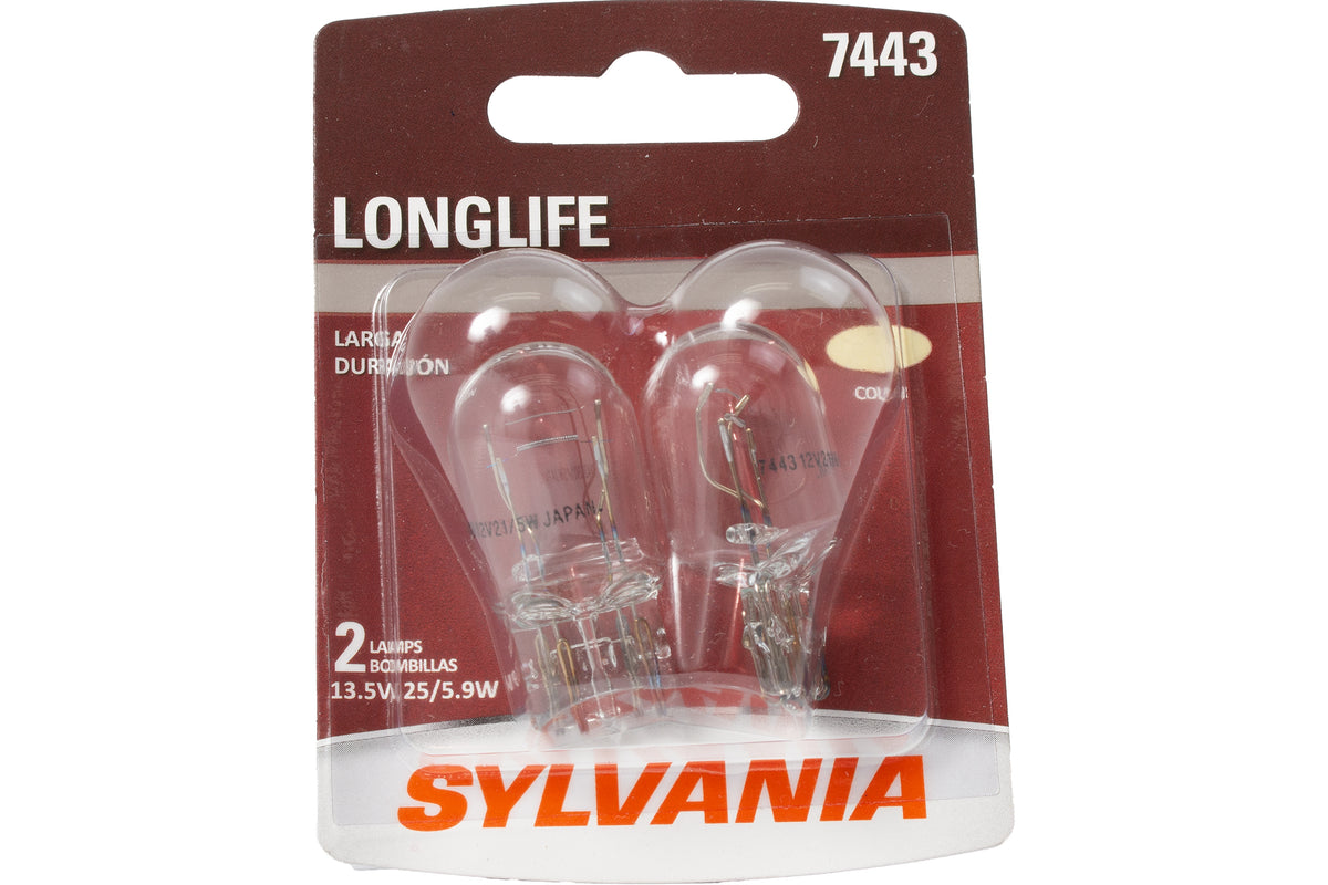 Sylvania Longlife Mini Bulb 7443 Fit 1995-2024 GMC Nissan Toyota Part ...