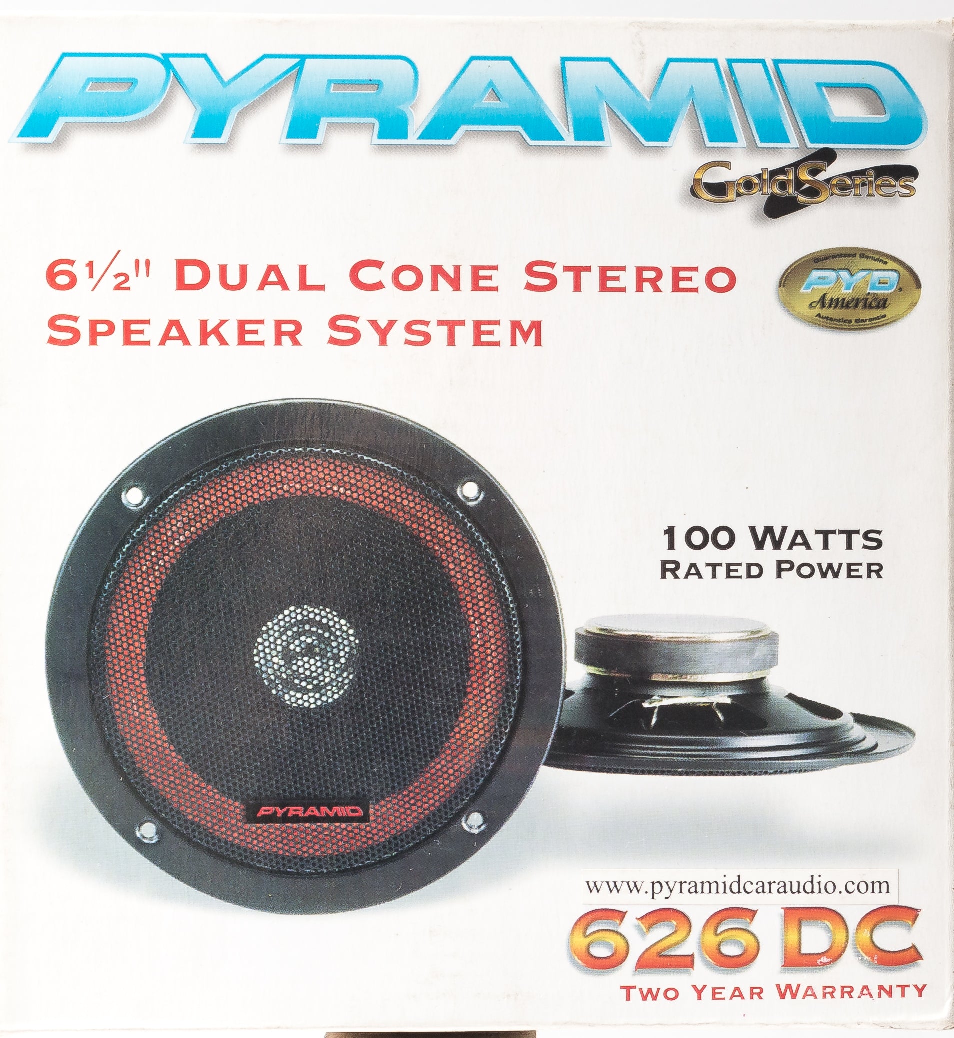 Pyramid Stereo Pyramid Gold Series 626 DC 100w 6.5