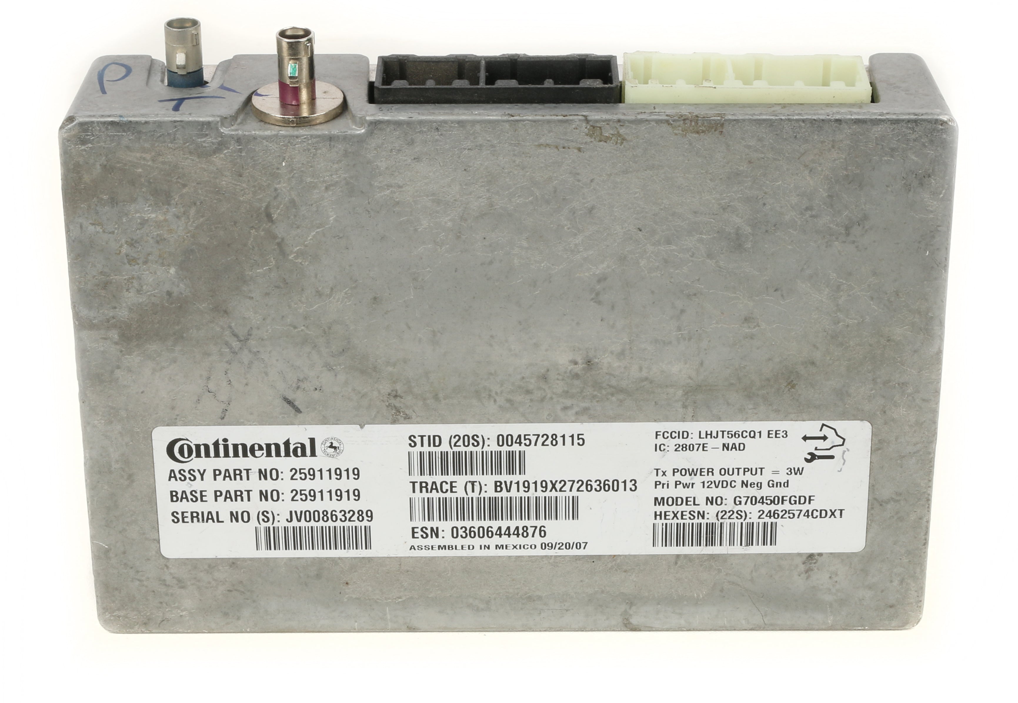 Onstar Control Module 2007-2008 Chevrolet GMC Communication OnStar Control Module Part 25911 ...
