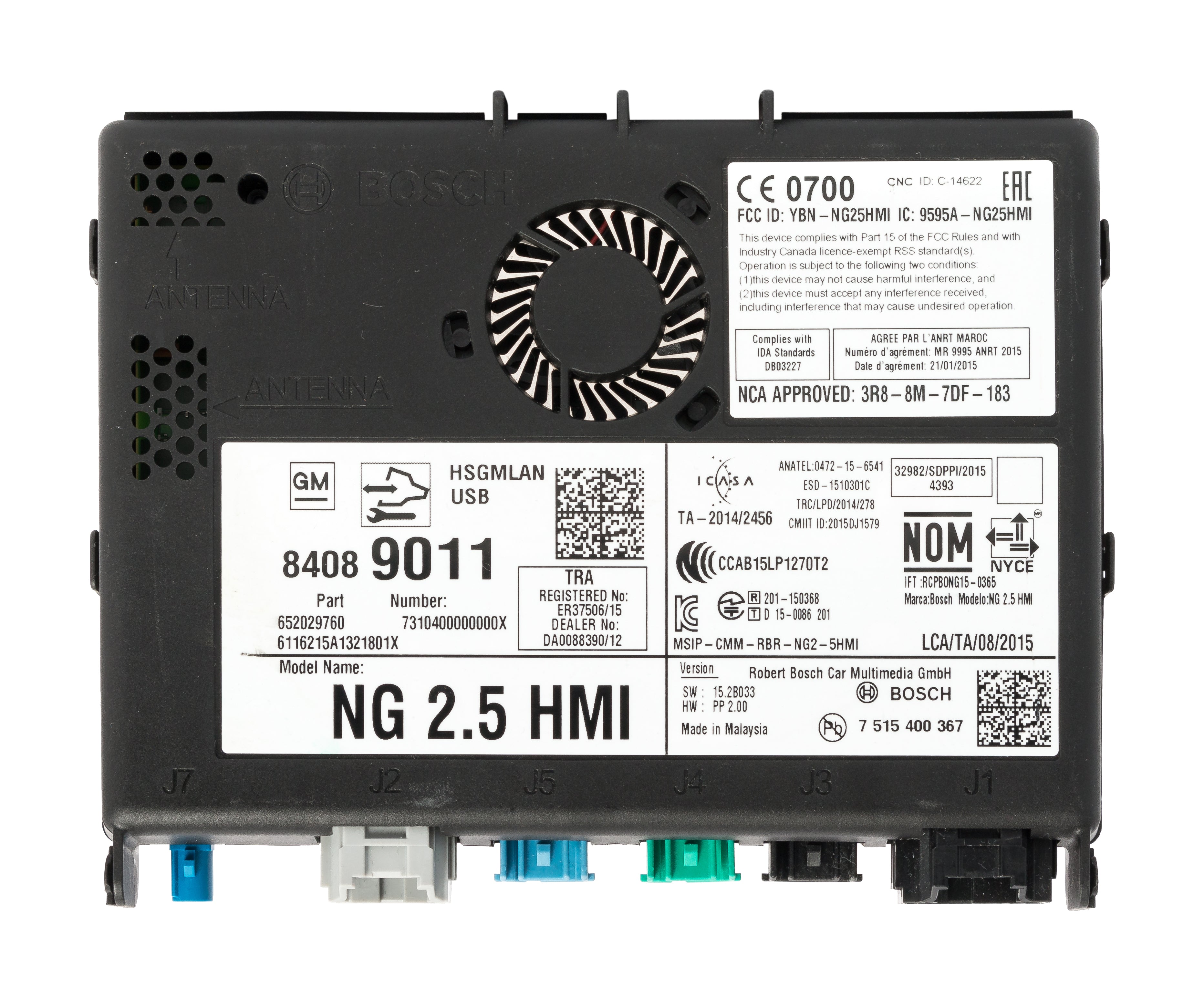 Range Module Chevy 2016-2017 Chevrolet Volt Information GPS HMI Chassis Control Module 84 ...