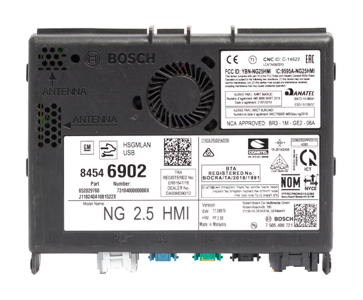 2018-2019 Buick Enclave GPS Navigation Chassis Control Module 84546902