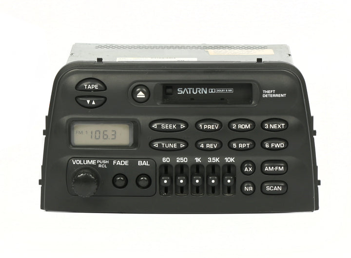 Saturn S Series 96-99 Radio AM FM Cassette w Equalizer Controls