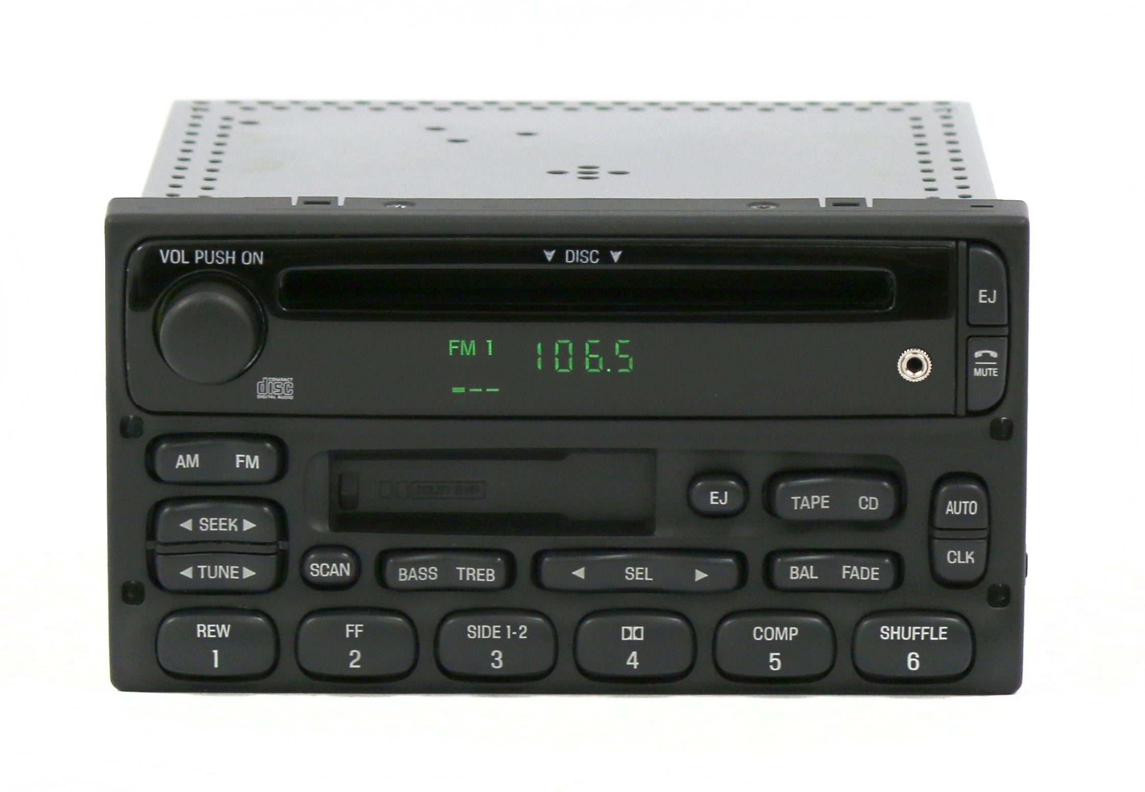 1998-2004 Ford Model AM FM CD Cassette Radio w Auxiliary Input XL2F-18 ...