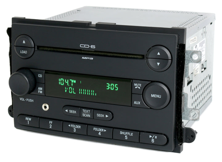 2006 Mercury Milan Ford Fusion AM FM 6 Disc CD Radio w Aux Input 6E5T-18C815-AH