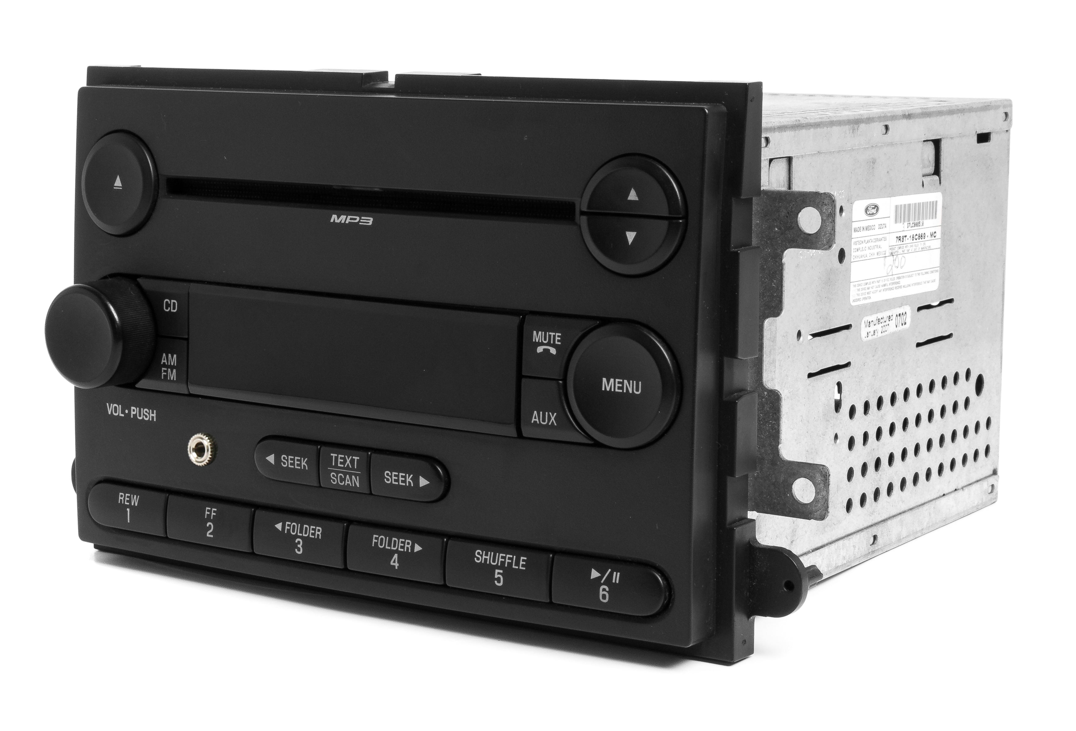2007-2008 Ford Mustang AM FM Single CD Player Radio w Aux