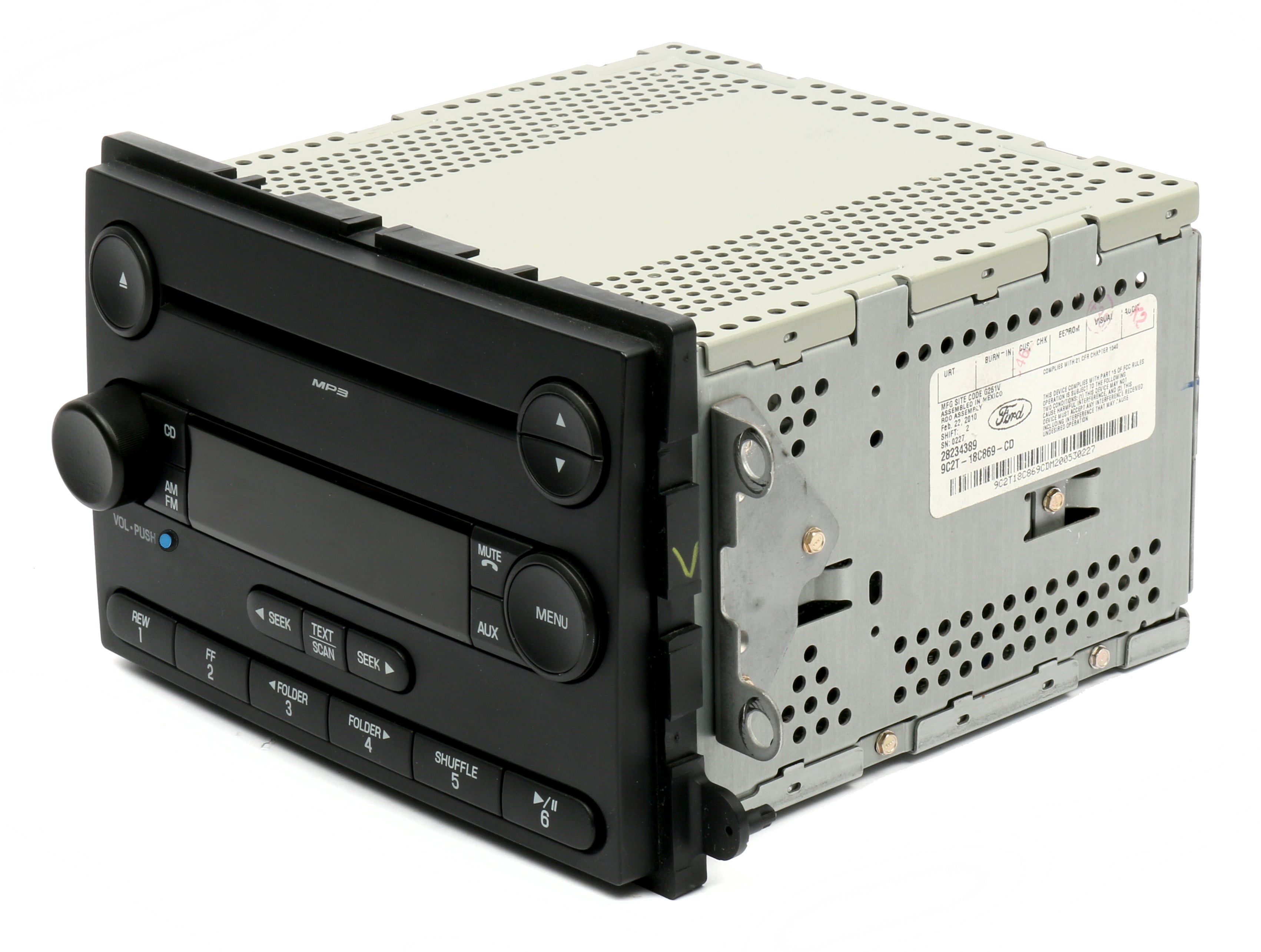 Genuine Ford AM/FM Radio Tuner - Part # 3F2T-19B131-AA For 1998-2002 E-Series, F-150, Ranger | Tested & Working