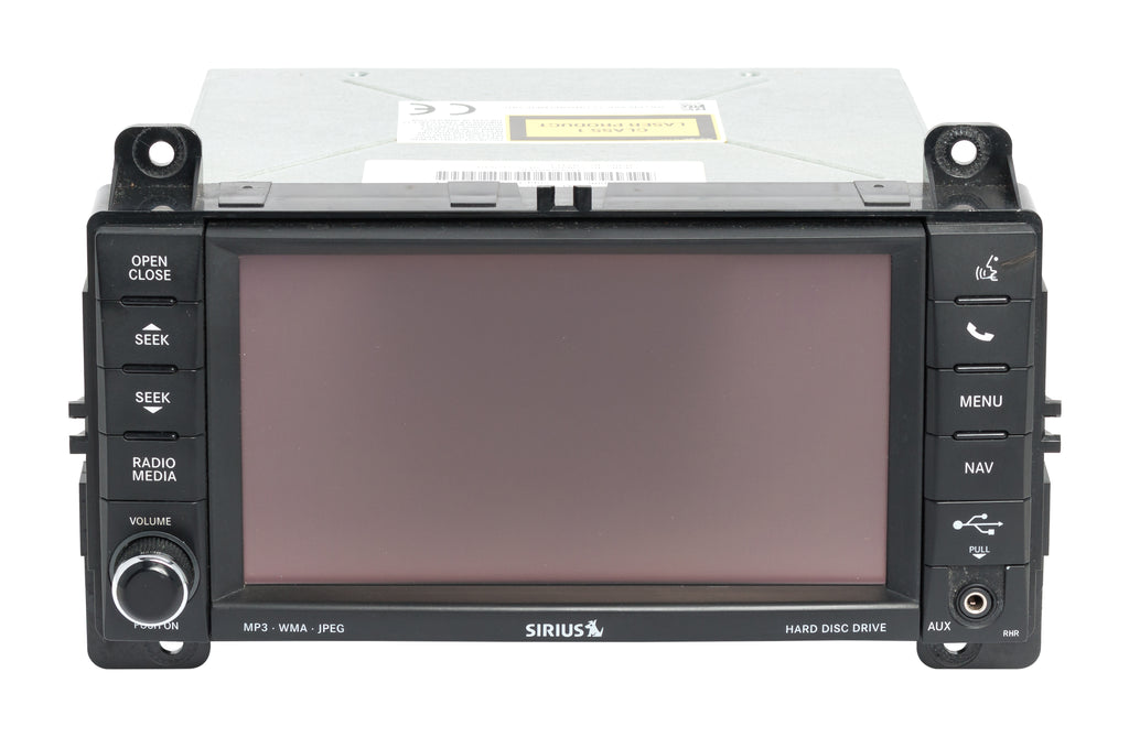 2012 Jeep Grand Cherokee AM FM CD Player with DVD Aux P68089010AD Face ...