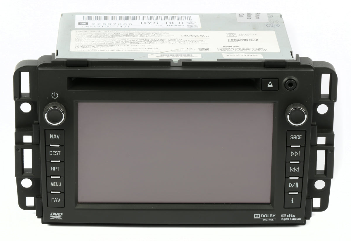 2013-14 Chevrolet GMC AM FM XM Radio CD DVD w Aux Input Player Part 22 ...