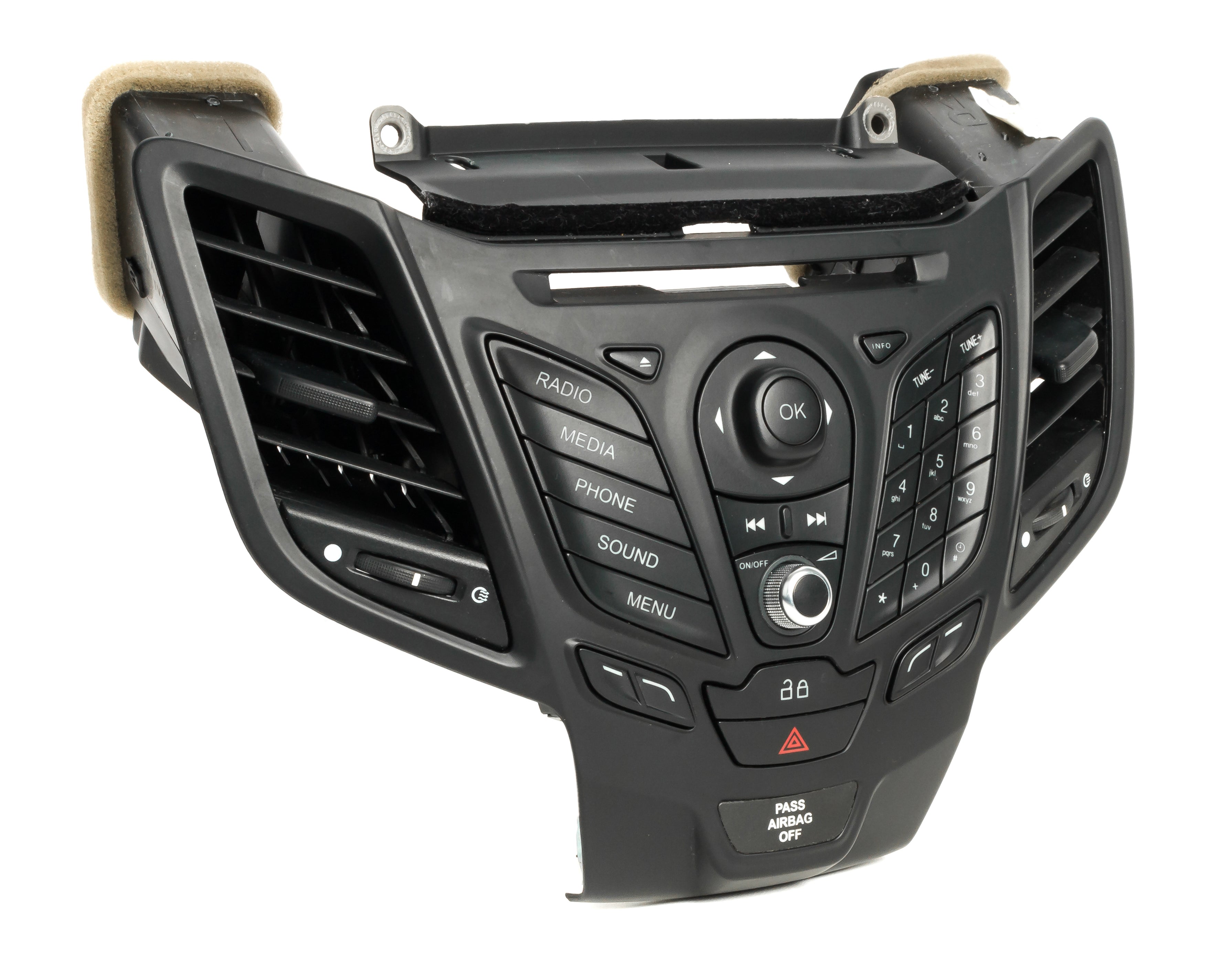 1848822 2014-15 Ford Fiesta OEM Original Radio Control Panel with Vents D2BT-1 ...