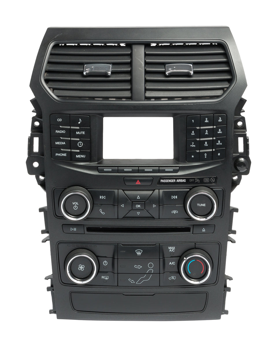 Explorer Audio Control Module 16-18 Ford Explorer AM FM Radio Audio Climate Control Panel Bezel GB5T ...