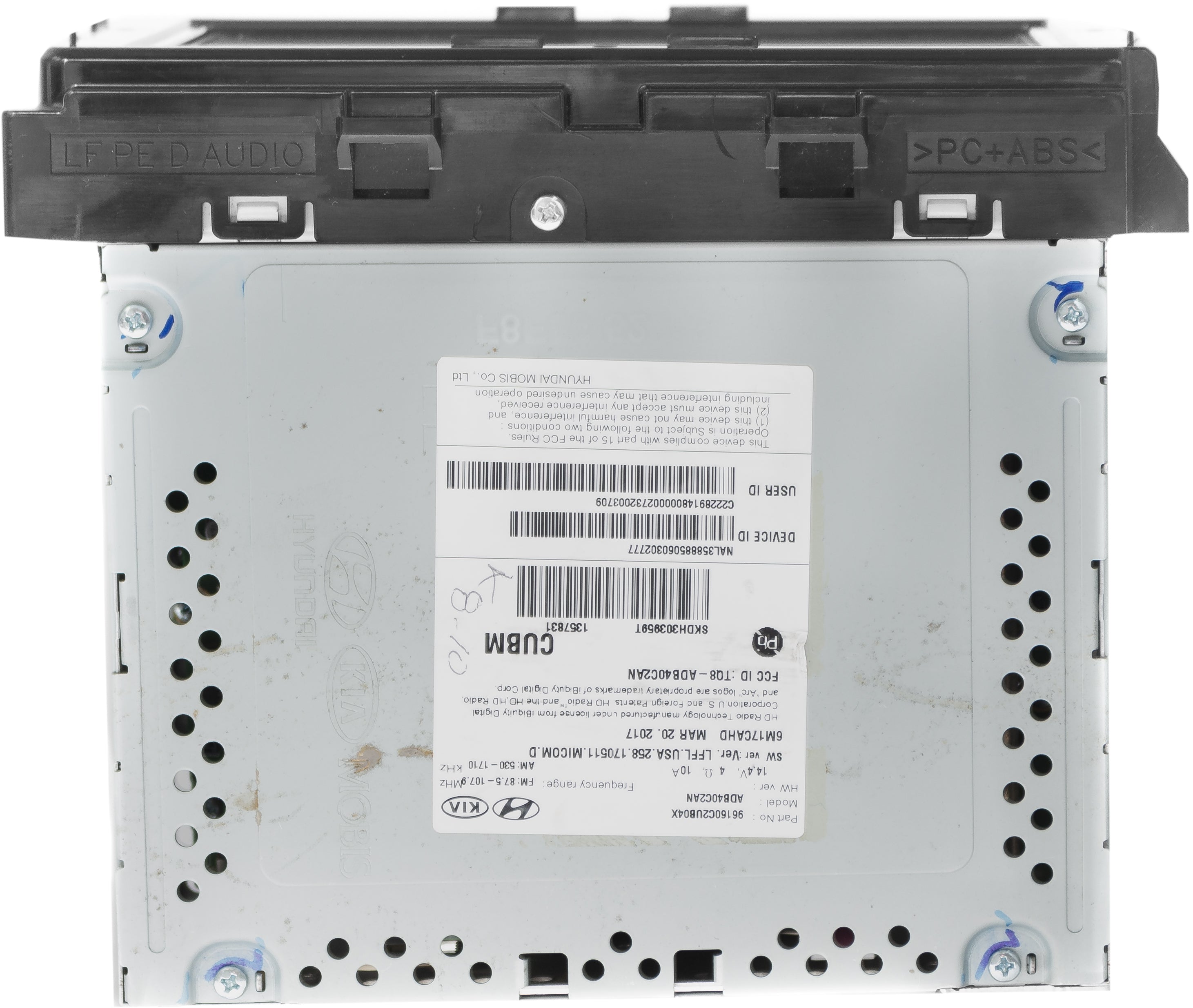 Hyundai 2011 Sonata AM FM Receiver with Single Disc CD Player 96180-3Q Hyundai 2011 Sonata AM FM Receiver with Single Disc CD Player 96180-3Q
